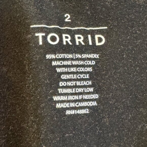 Torrid Size 2 2X Multicolor Floral Pull On Stretch Legging Pants - Picture 5 of 5